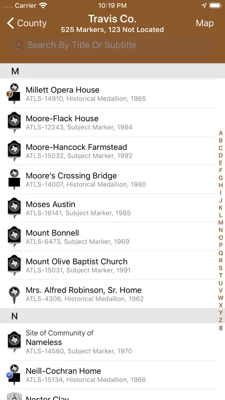 Texas Historical Marker Guide screenshot 8 of 10