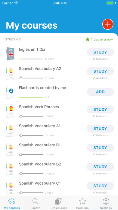 Learn Spanish: VocApp Language Screenshot