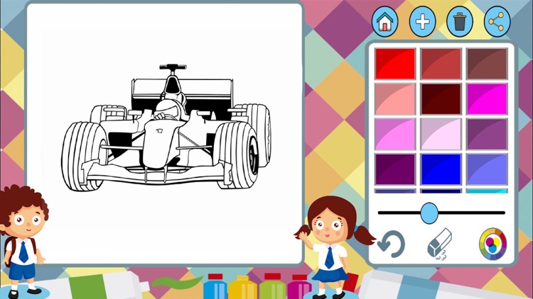 Cars coloring book to paint