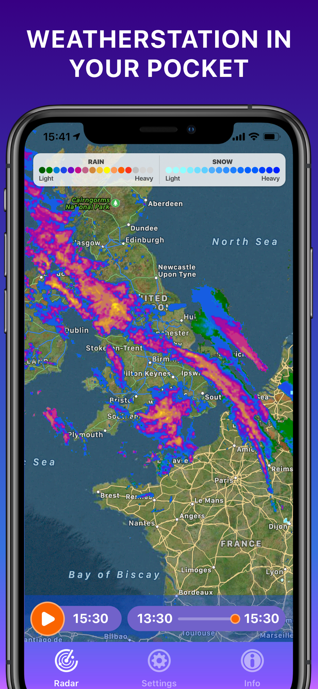Rain Radar: Live Weather Map