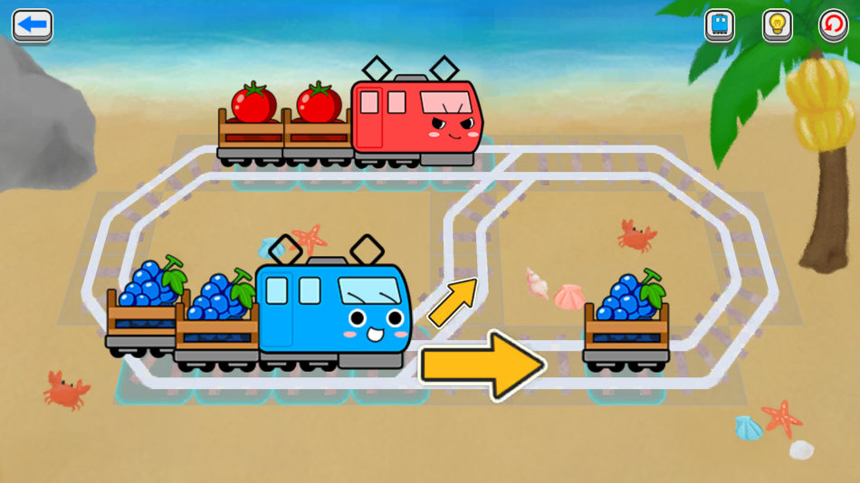 #1. 电车葡萄号 - 让孩子变得更加温柔的绘本解谜 (iOS) By: BYKING INC.