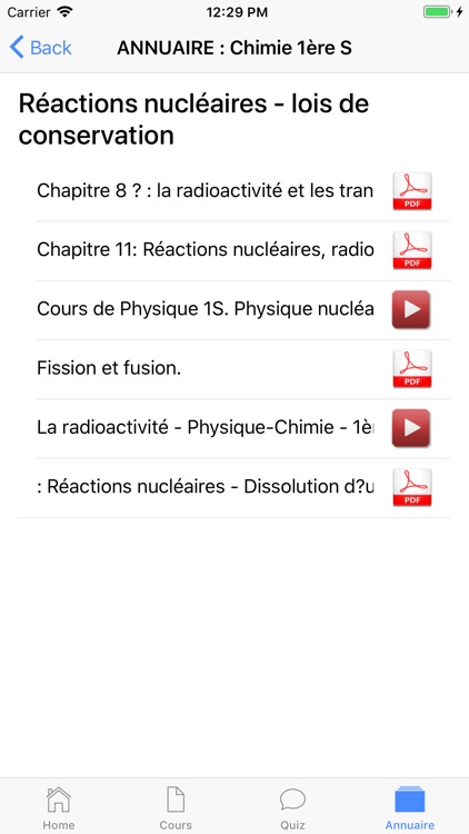 Chimie 1ère S screenshot-4