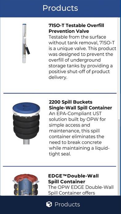 OPW Product Guide Screenshot