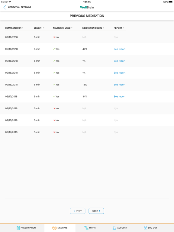 WellBrain Go iPad screenshot 8 - Medical app