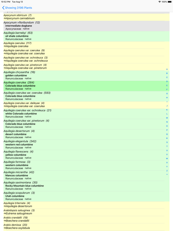 Colorado Wildflower Search iPad screenshot 8 - Education app