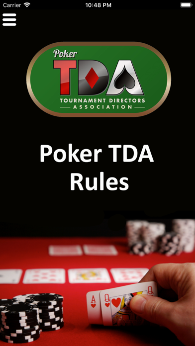 Official Poker TDA Rules Screenshot