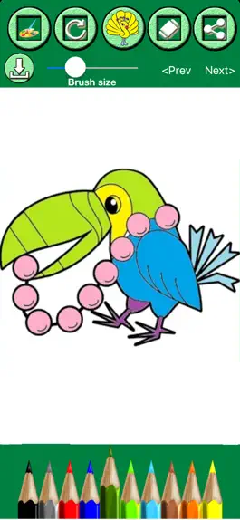 Game screenshot Animals & Birds Coloring book apk