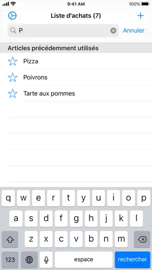 Capture d'écran de Liste D'achats Facile sur iPhone 2