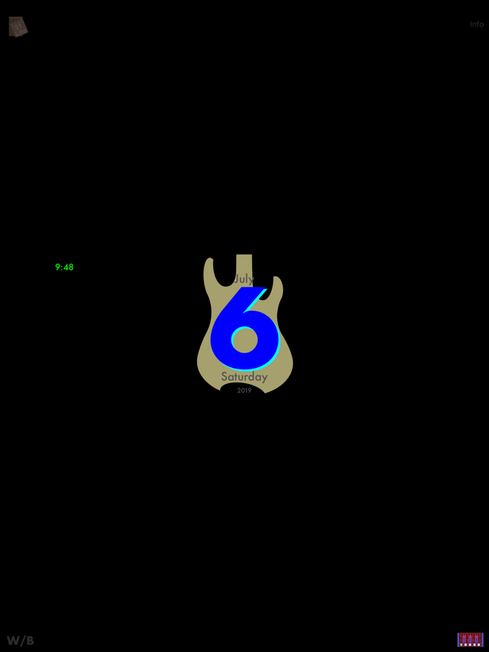 GuitarSilhouetteCalendarLite