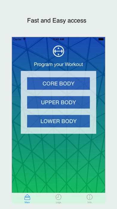 Screenshot #1 for WorkoutTracker - Custom Log