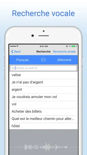 Capture d'écran de Dictionnaire Français-allemand sur iPhone 2