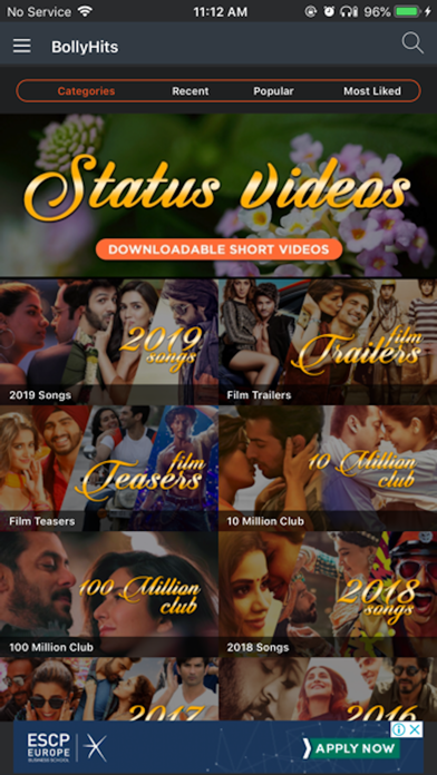 BollyHits: Hindi Videos 2022 Screenshot