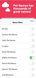 Pet Names by Kinder screenshot #4 for iPhone