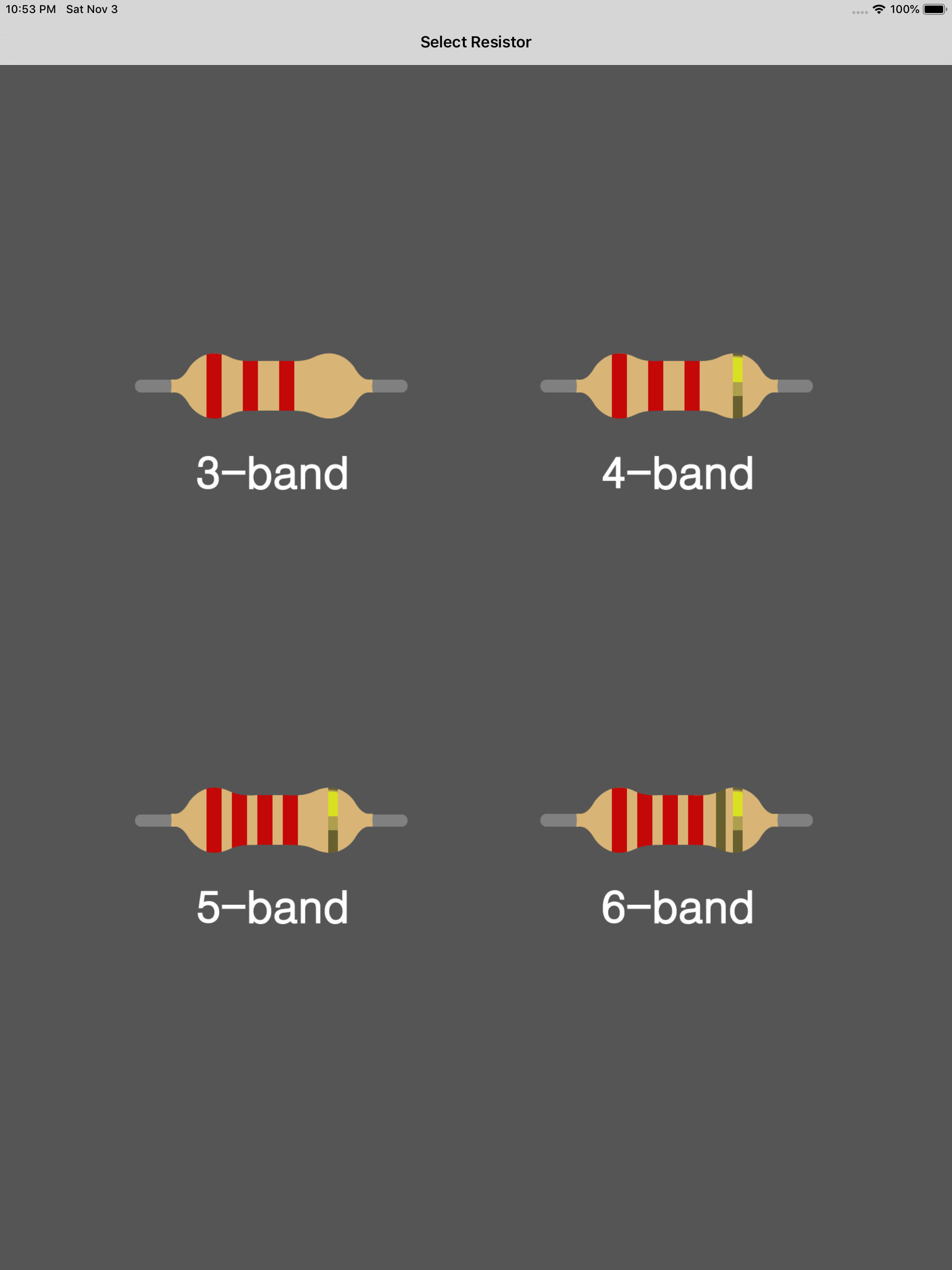 Resistor color code calc