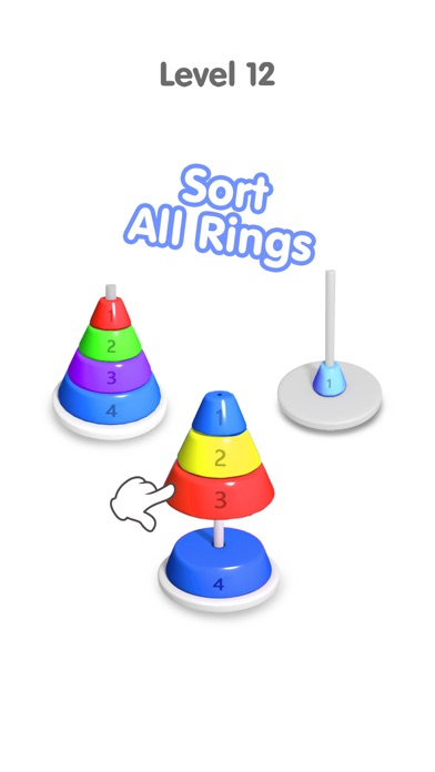 Hoop Stack 3D: Fill Ring Stickのおすすめ画像3