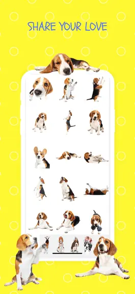 Game screenshot Beagle Fun Emoji Stickers apk