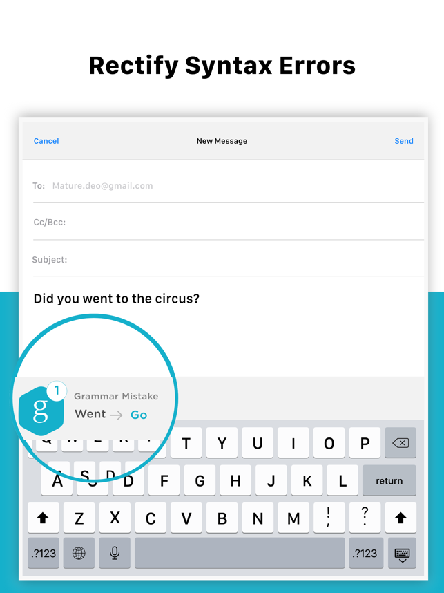 ‎Grammar Checker X Keyboard Screenshot