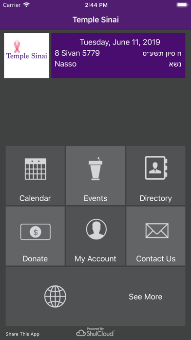 Screenshot #1 pour Temple Sinai ~ Stamford