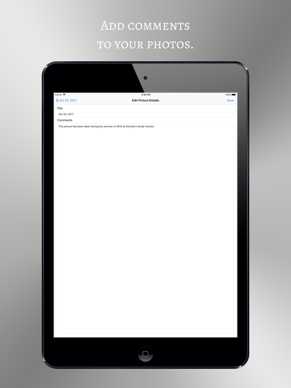 Family Photo Album iPad screenshot 5 - Photo & Video app