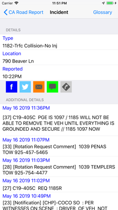 California Road Report screenshot 3