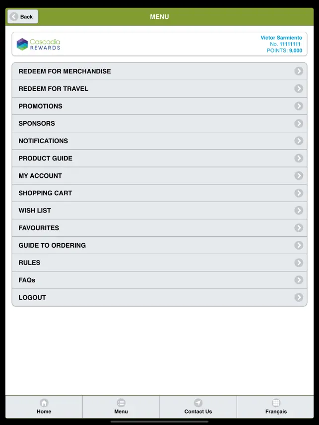 Captura de Pantalla 3 Cascadia Rewards iphone