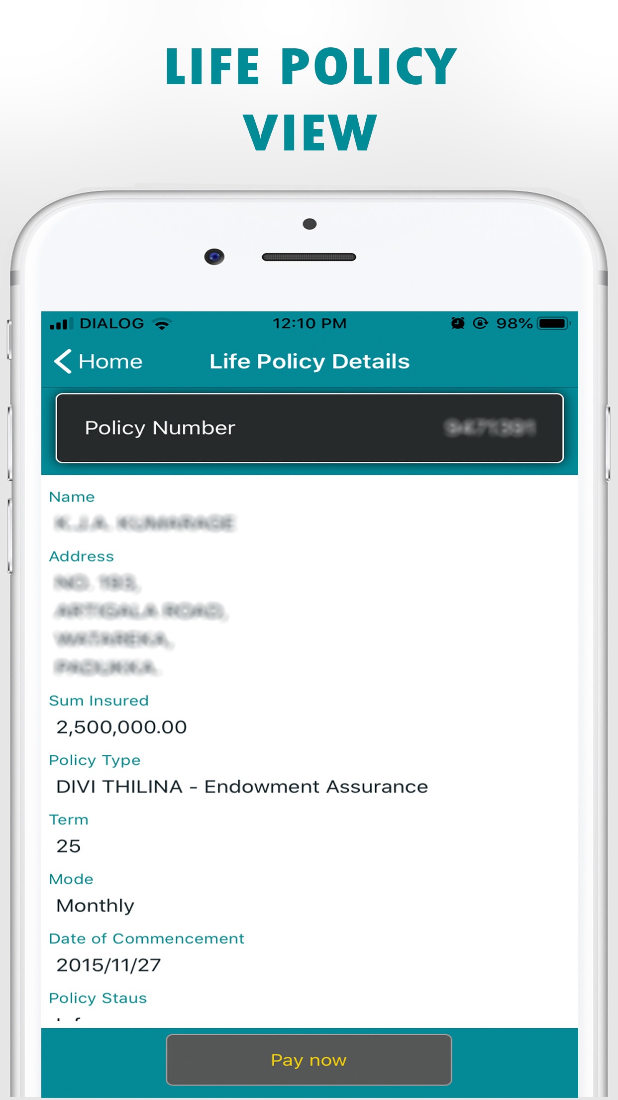 Screenshot 6 of SLIC Customer