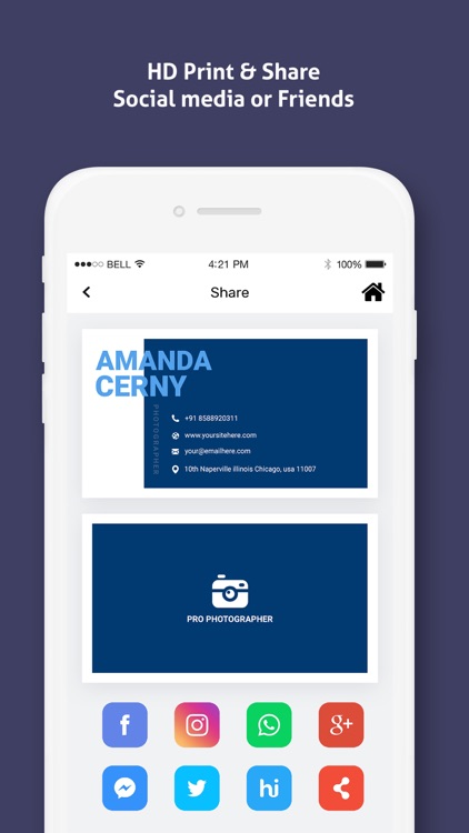 Business Card Maker E-card screenshot-7