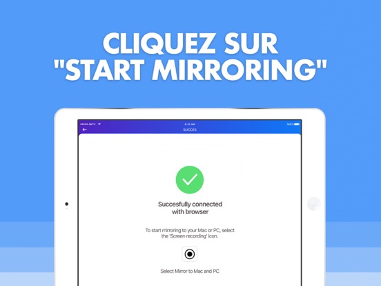 Screenshot #6 pour Screen Mirroring Mac,PC,Desk