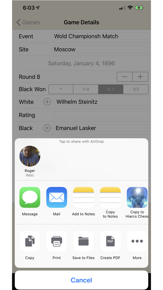 #4. Chess Score Pad (iOS) 由: CalcFxC, LLC