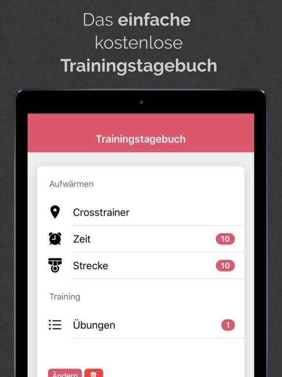 Screenshot #4 pour Einfaches Trainingstagebuch