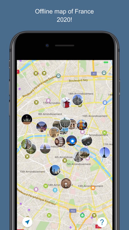 France 2020 — offline map
