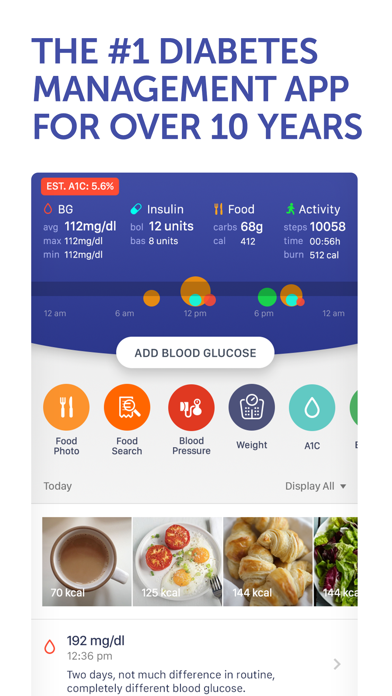 Glucose Buddy Pro : Diabetes Managing Logbook w/ Blood Pressure & Weight Tracking Screenshot 1
