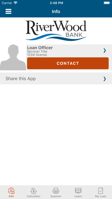 RiverWood Mortgage Screenshot