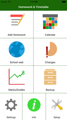 HomeWork & Timetable App screenshot 1