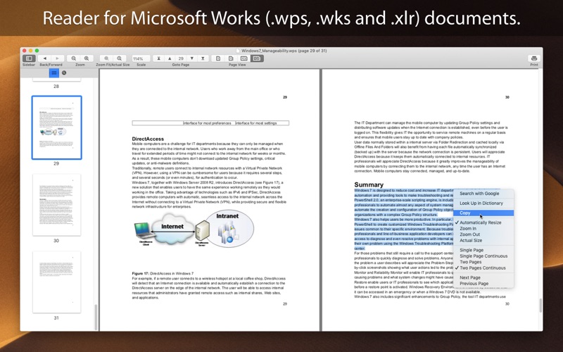 Screenshot #1 pour WPS Reader : for MS Works
