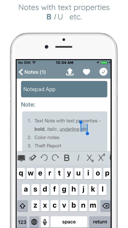 #3. Notepad - An Organised Notes (iOS) Podle: Parth Pandya