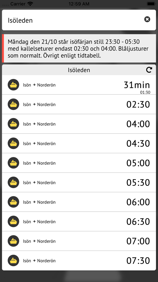 #3. Gulafärjan (iOS) 由: Fokusiv