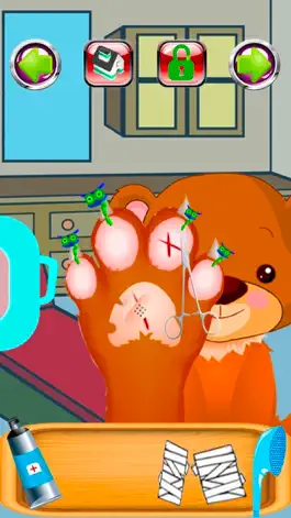 Game screenshot Baby Pet Foot Doctor Girl Game apk