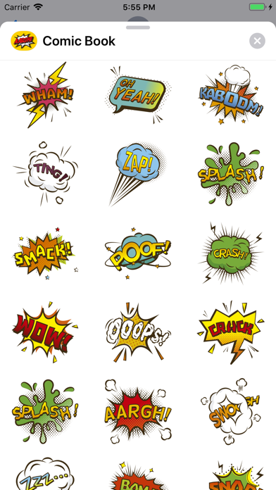 Screenshot #3 pour Comic book top stickers