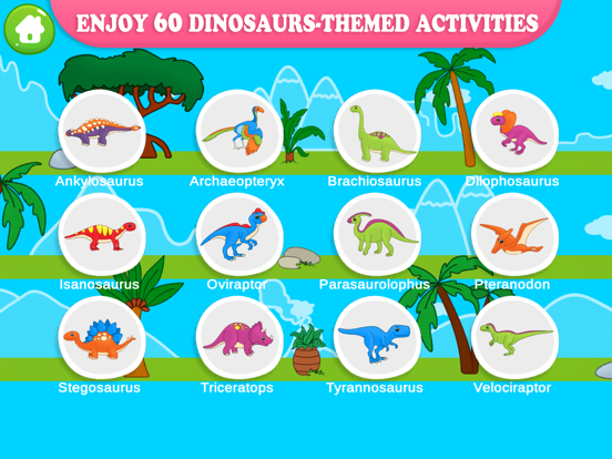 Dinosaur Puzzles for Children iPad screenshot 2 - Entertainment app