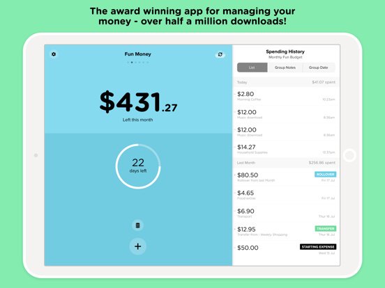 Screenshot #1 for Pennies – Budget and Expenses