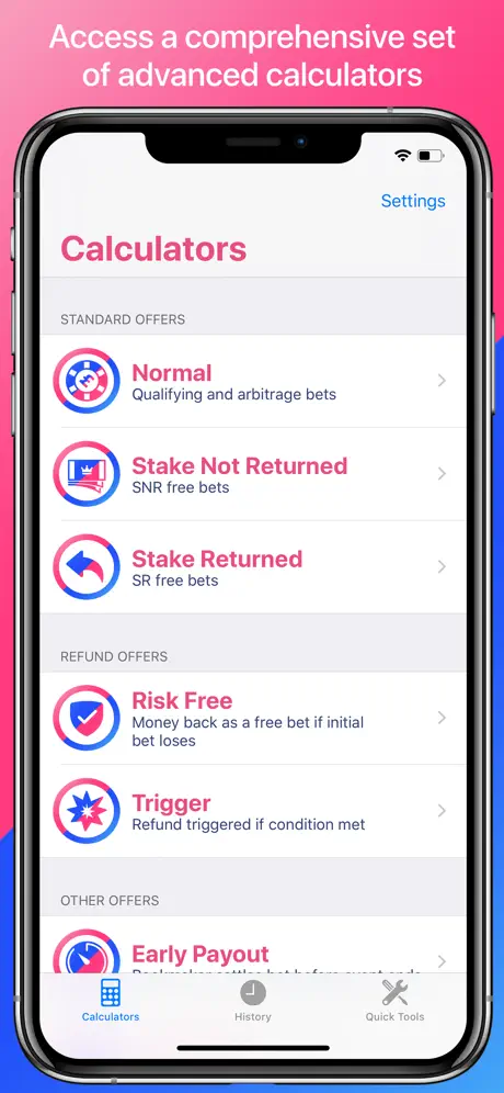 Matched Betting Calculators