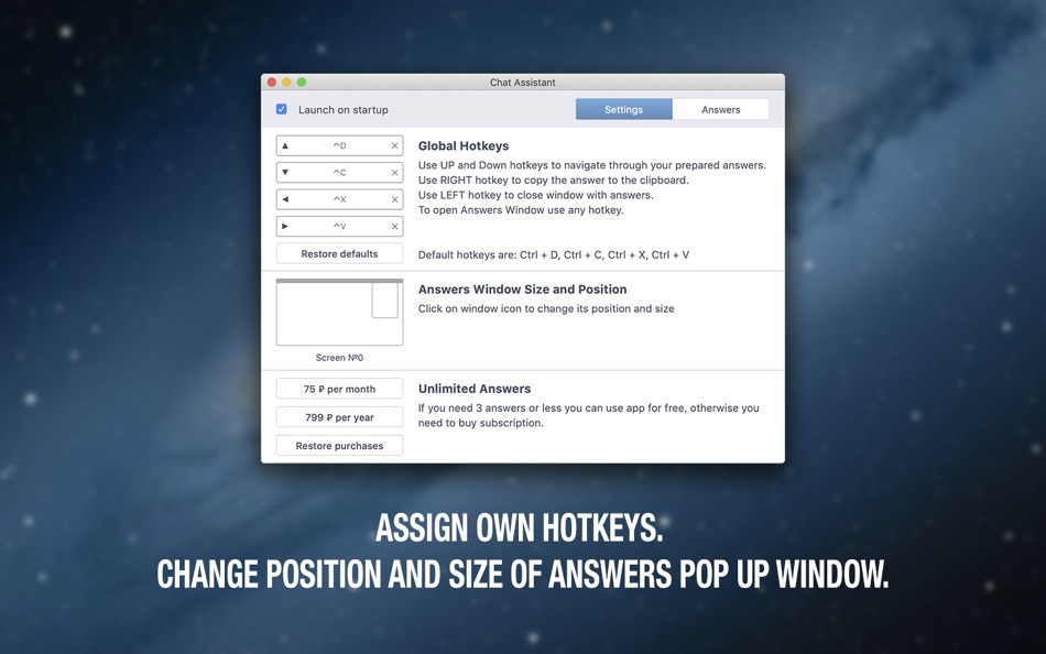 #3. Chat assistant (macOS) 由: Oleksandr Yatsenko