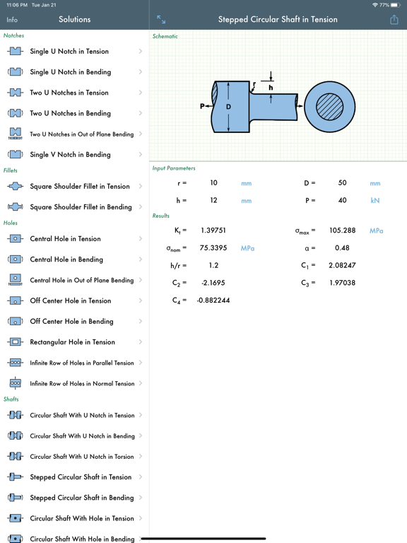 Screenshot #6 pour Stress Concentration Factors 2