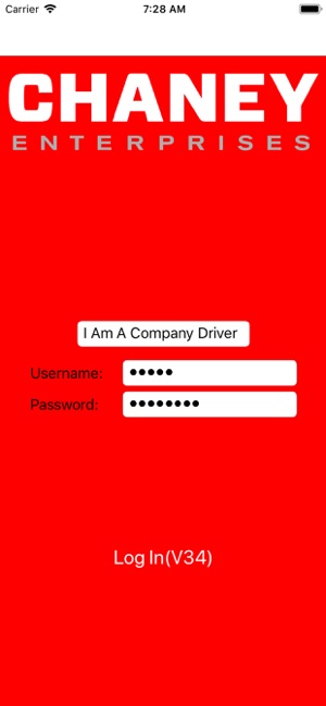Chaney Driver App