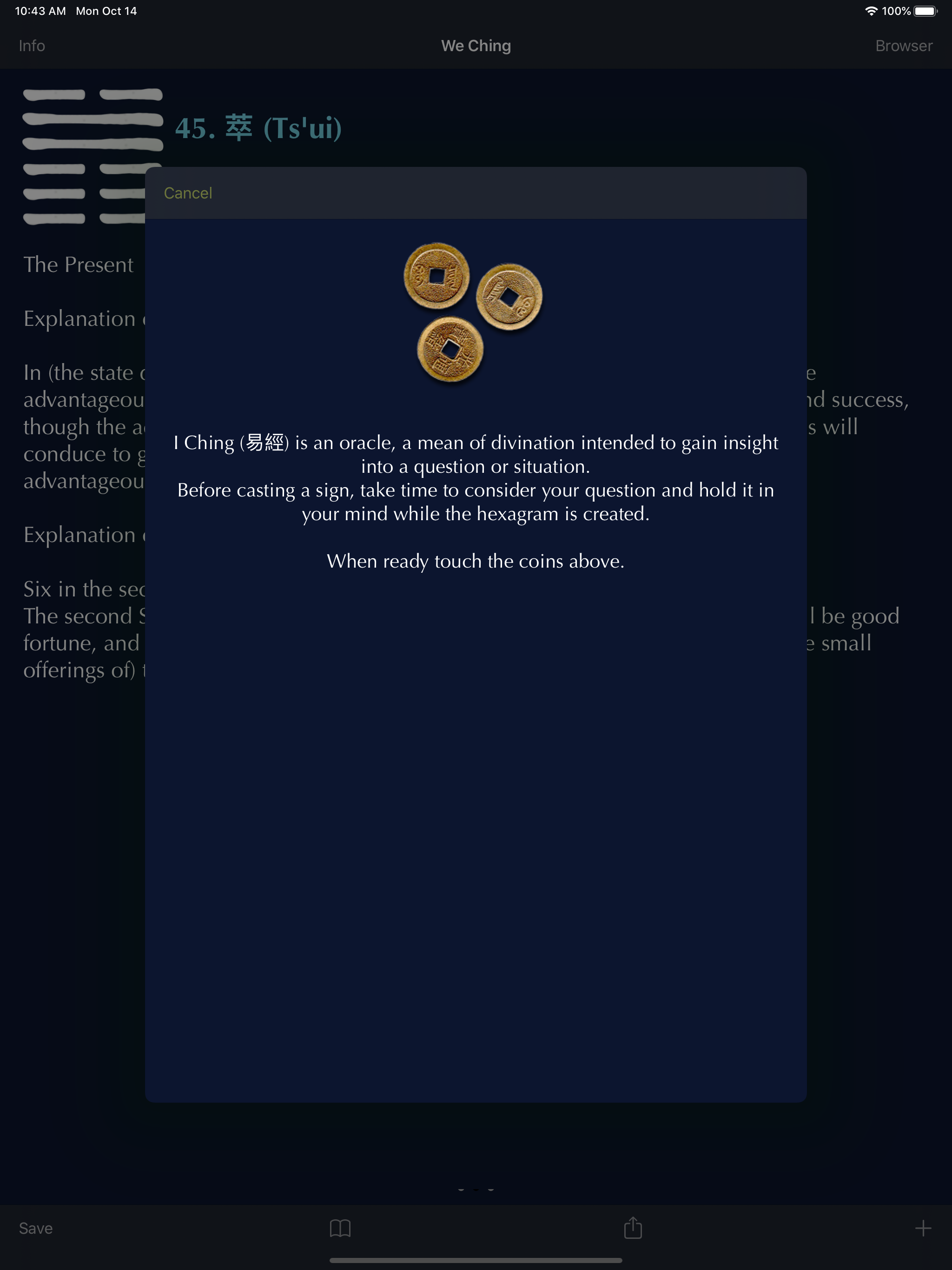 I Ching 2: an Oracle