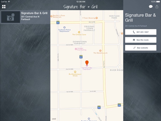Signature Bar & Grill iPad screenshot 5 - Food & Drink app