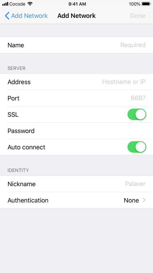 #5. Palaver IRC (iOS) 由: COCODE LTD