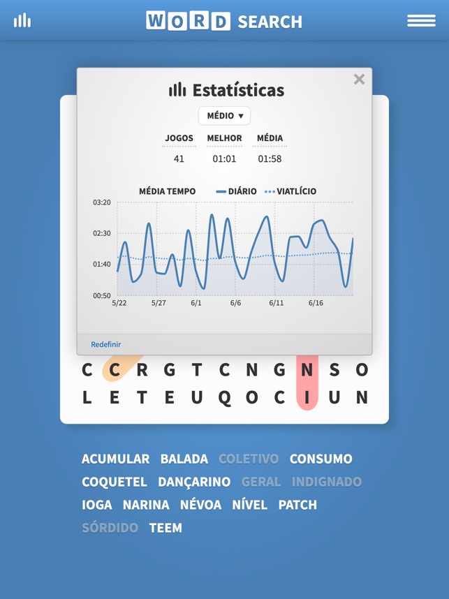 Caça palavras Brasileiro! na App Store