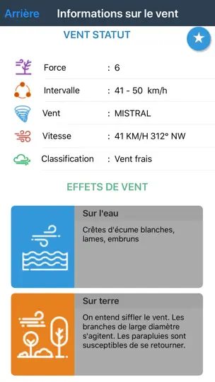 Capture d'écran de Prévision Du Vent sur iPhone 2